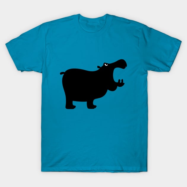 Angry Animals - Hippo T-Shirt by VrijFormaat